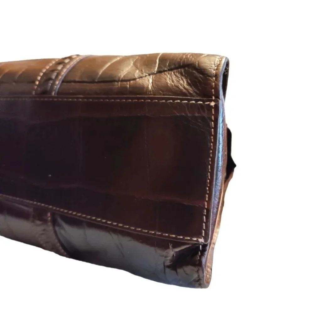 Brighton Croco Short Tote Bag EUC ❤️ - Picture 9 of 15